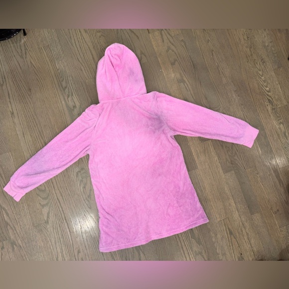 HELLO KITTY soft plush pink hoodie womens size M - Picture 3 of 4